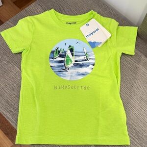Mayoral Neon Green Windsurfing Tee